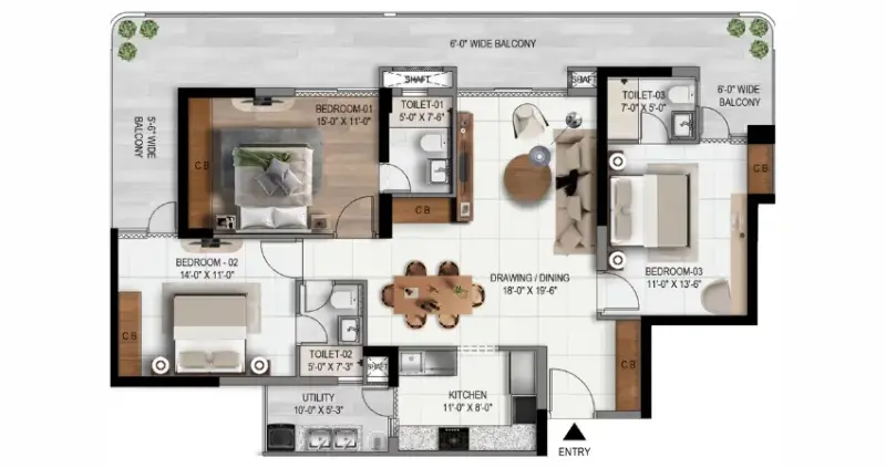 Aarv Twin Towers Mohali: Luxury 3 BHK High-Rise Apartments in SAS Nagar | Best Residential Projects in Mohali