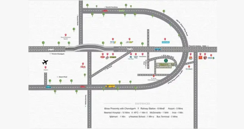 Affinity Greens Zirakpur: Luxury 2, 3, 4 BHK Apartments | Best Residential Projects in Zirakpur