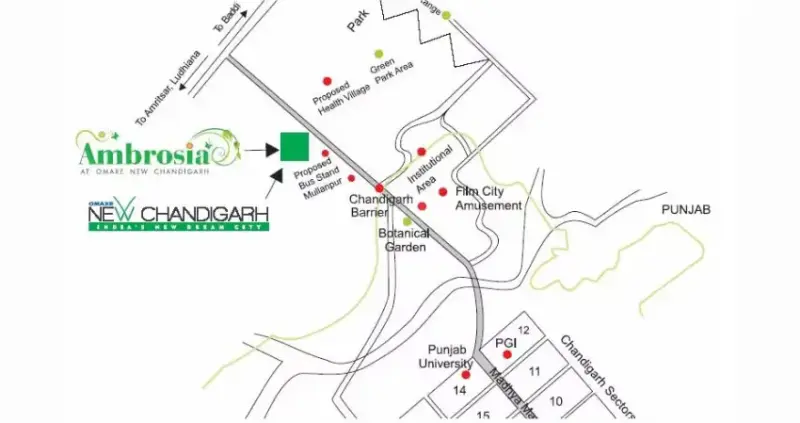 Omaxe Ambrosia New Chandigarh: 3 BHK S+3 Independent Floors in Sector 109 Mullanpur