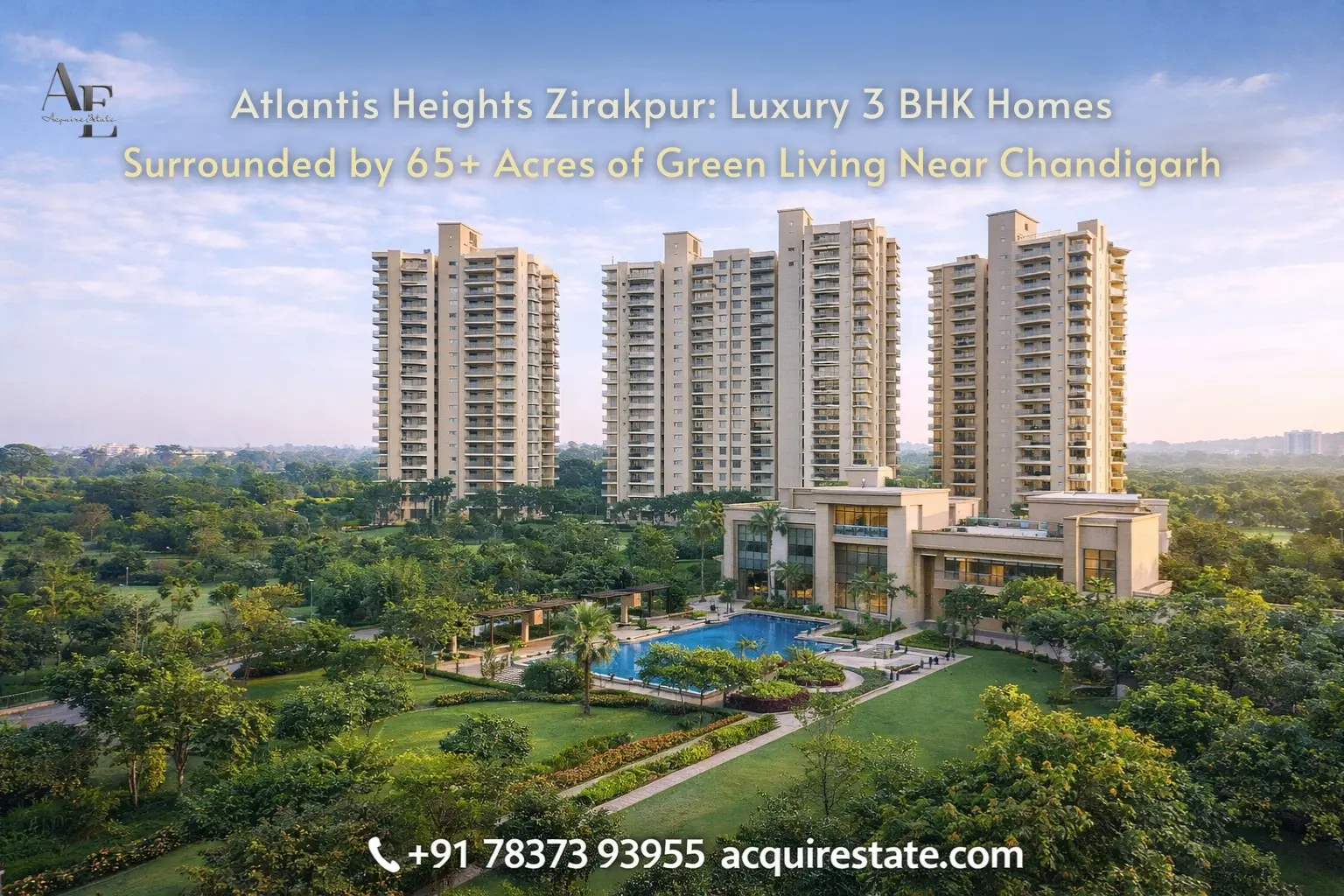 Atlantis Heights Zirakpur: Luxury 3 BHK Homes Surrounded by 65+ Acres Green Living Near Chandigarh