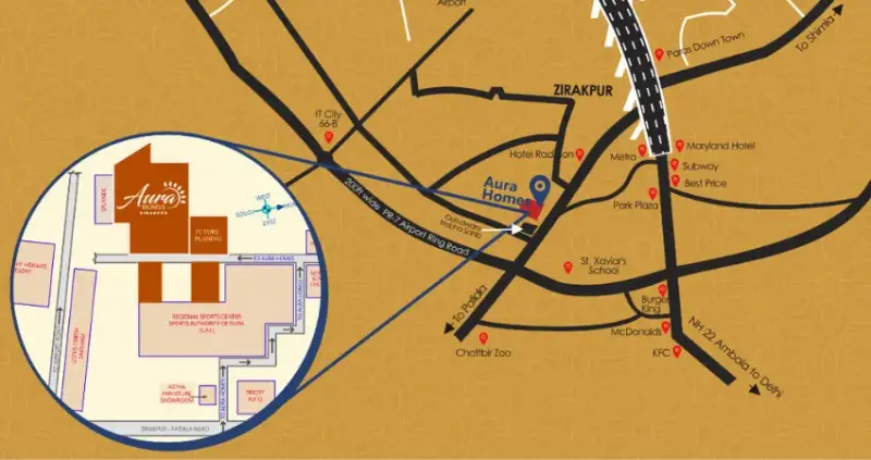 Aura Homes 2 Zirakpur: Best Residential Projects in Zirakpur | Luxury Apartments & Plots | Aura Builders | RERA Approved