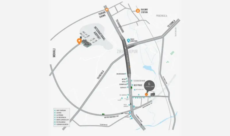 Central Town Gazipur Zirakpur | Affordable Residential Plots in Zirakpur Residential Projects