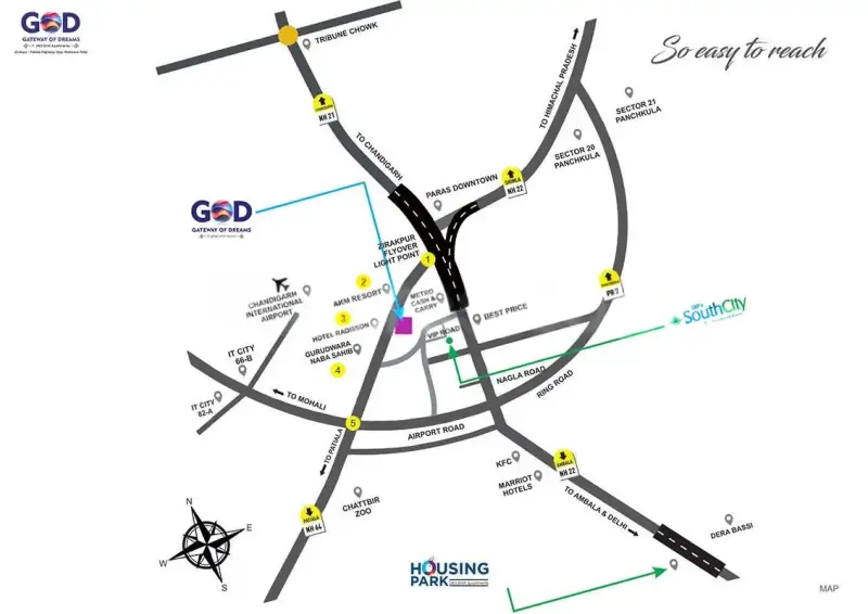 SBP Gateway of Dreams Zirakpur: Top Residential Projects in Zirakpur