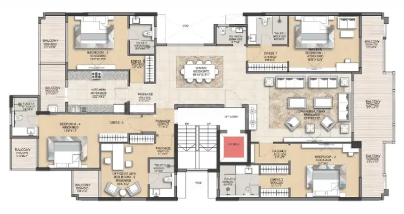 DLF The Valley Gardens Sector 3 Panchkula: Luxury 3 & 4 BHK Independent Floors