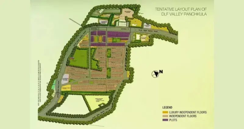 DLF The Valley Gardens Sector 3 Panchkula: Luxury 3 & 4 BHK Independent Floors