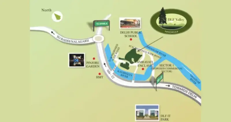 DLF The Valley Gardens Sector 3 Panchkula: Luxury 3 & 4 BHK Independent Floors
