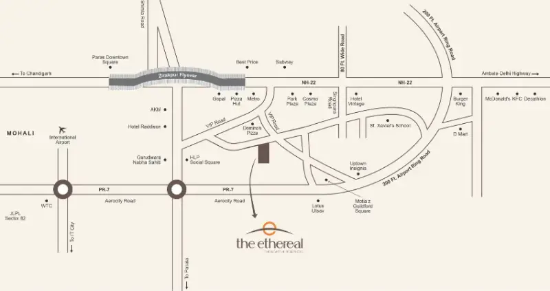 Evermark The Ethereal Zirakpur: Luxury 3 BHK Apartments in Ramgarh Bhudda | Best Residential Projects in Zirakpur