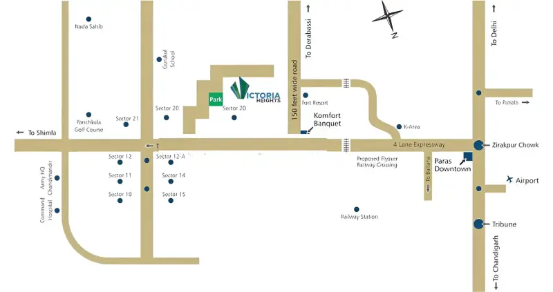 Fortune Victoria Heights Dhakoli - 3BHK 4BHK High-Rise Apartments for Sale | Best Residential Projects in Zirakpur