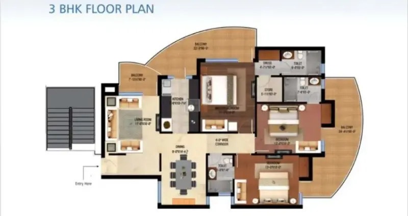 Fortune Victoria Heights Peer Muchalla Zirakpur | 3-4 BHK High-Rise Apartments in Zirakpur | RERA PBRERA-SAS79-PR0237
