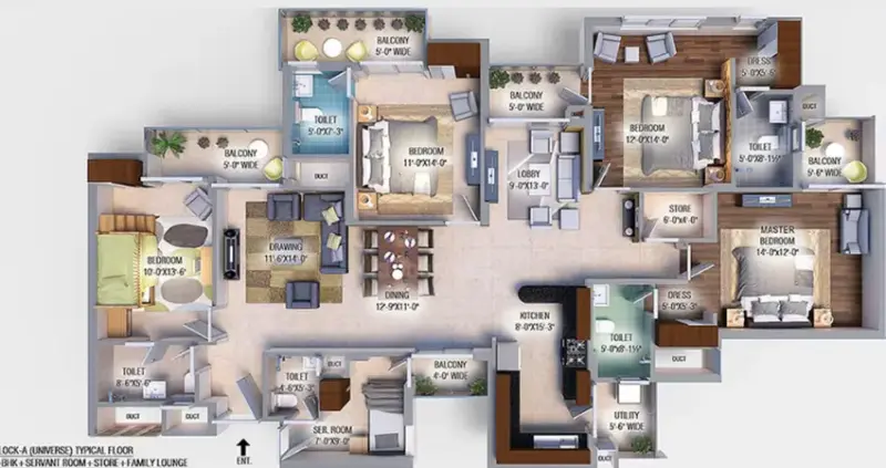 GBP Athens II Zirakpur: Luxury High-Rise Apartments on PR7 Airport Road