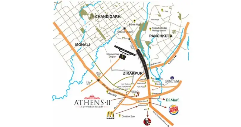 GBP Athens II Zirakpur: Luxury High-Rise Apartments on PR7 Airport Road