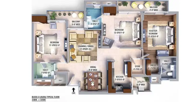 GBP Athens II Zirakpur: Luxury High-Rise Apartments on PR7 Airport Road