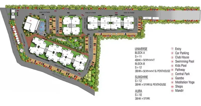 GBP Athens II Zirakpur: Luxury High-Rise Apartments on PR7 Airport Road