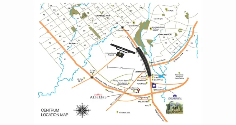 GBP Centrum Chandigarh-Ambala Highway Zirakpur | Mixed-Use Commercial & Studio Apartments