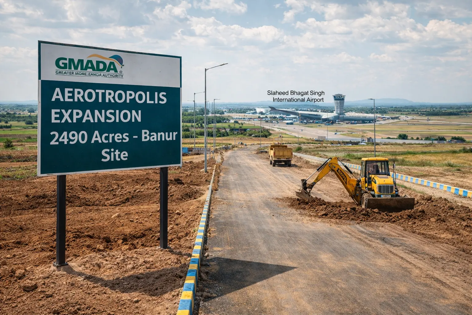 Mohali Aerotropolis Land Acquisition Update: GMADA Expands Township by 2,490 Acres in Banur