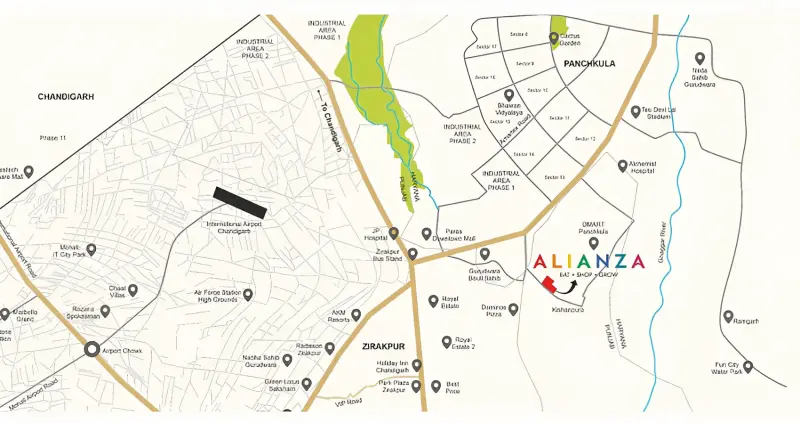 GNG Alianza High Street Sector 91 Mohali: Best Commercial Projects in Mohali | Retail Shops & Showrooms for Sale