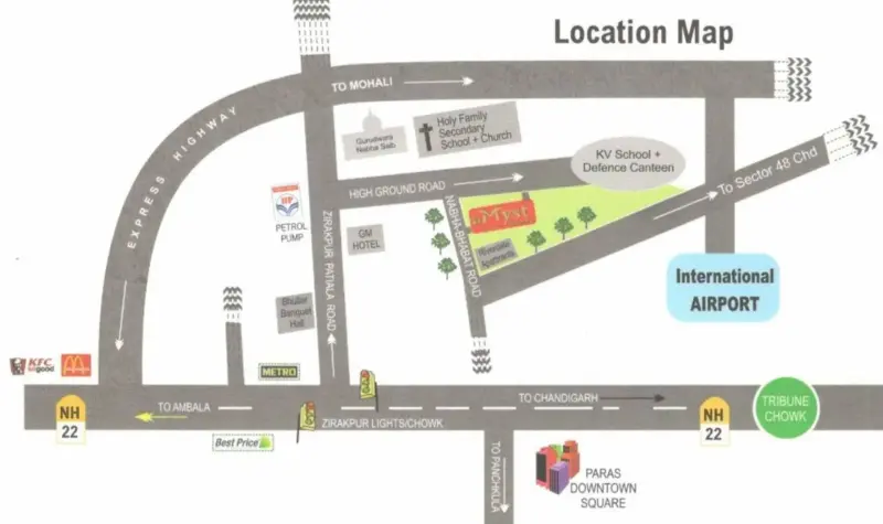 GNG Myst Arcade Nabha Zirakpur | Luxury 3BHK High-Rise Apartments in Zirakpur Residential Projects