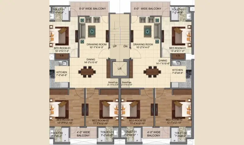GNG Myst Arcade Nabha Zirakpur | Luxury 3BHK High-Rise Apartments in Zirakpur Residential Projects