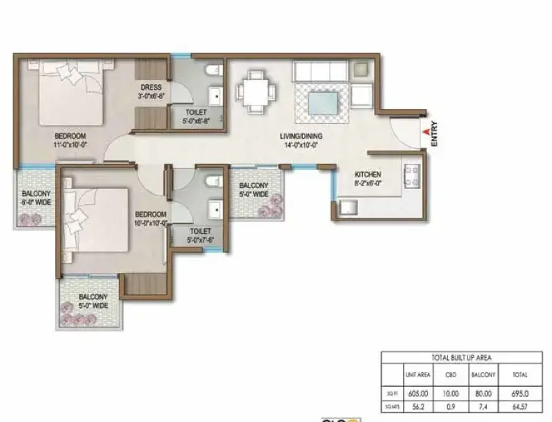 Wave Dream Homes Sector 85 Mohali | Affordable 2 BHK Apartments | Real Estate in Mohali