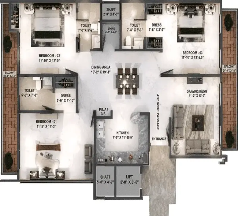 Noble Willasa Sector 99 Mohali | Luxury 3BHK Independent Floors | Residential Property in Mohali | RERA Approved
