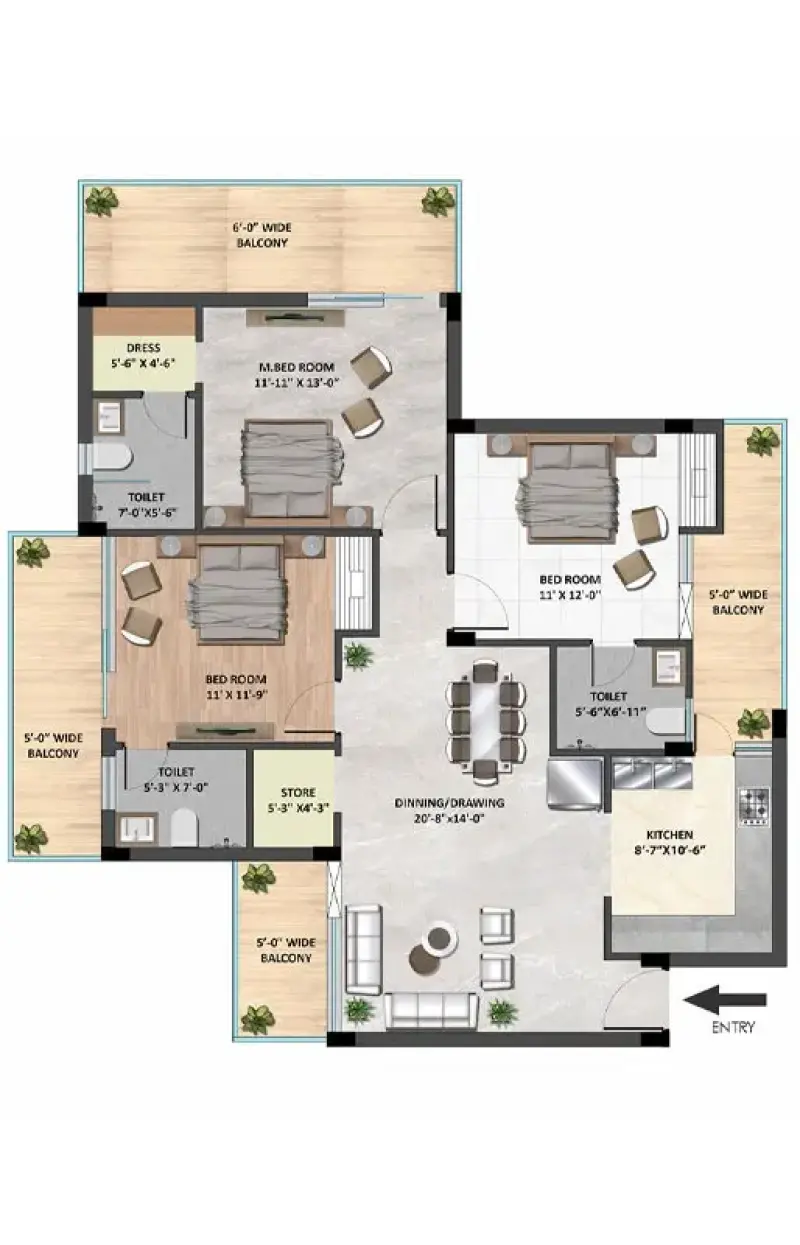 Skyline Elevate Zirakpur Mohali | Best Luxury 3/4 BHK High-Rise Apartments | Upcoming Residential Projects in Mohali