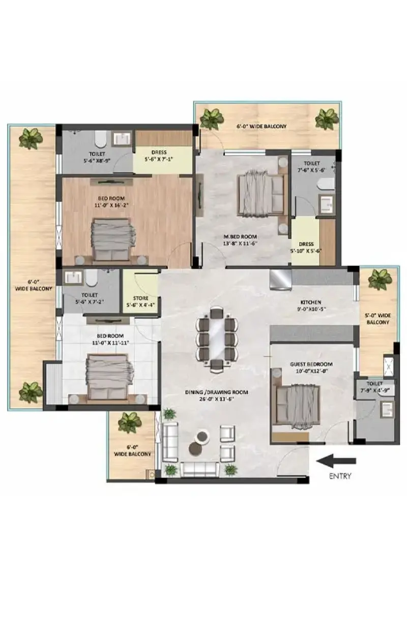 Skyline Elevate Zirakpur Mohali | Best Luxury 3/4 BHK High-Rise Apartments | Upcoming Residential Projects in Mohali