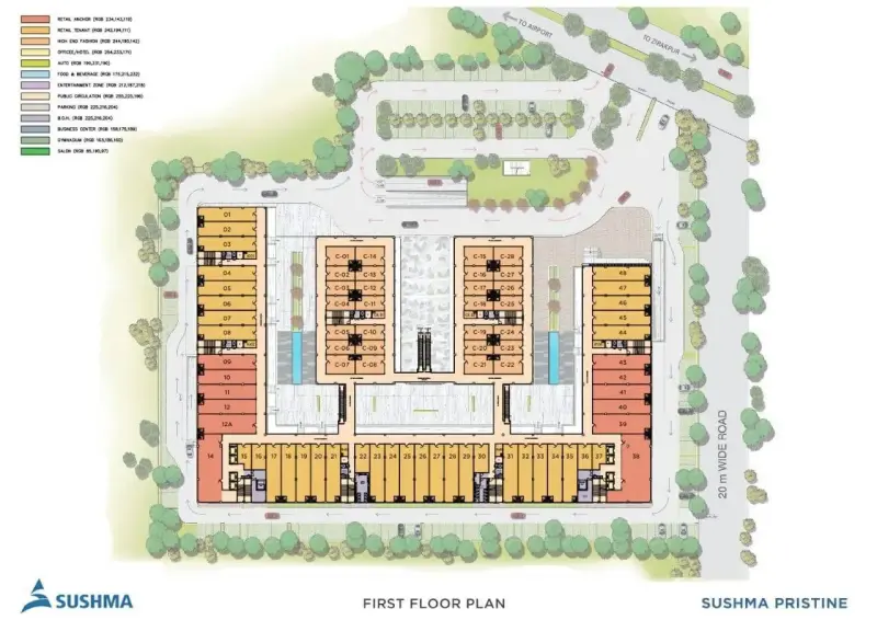 Sushma Pristine Mohali | Premium Commercial Projects in Mohali | RERA Approved High Rise Offices & Retail Spaces