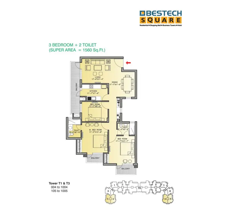 Bestech Park View Residences Sector 66 Mohali | Luxury 2-3 BHK Residential Apartments in Mohali