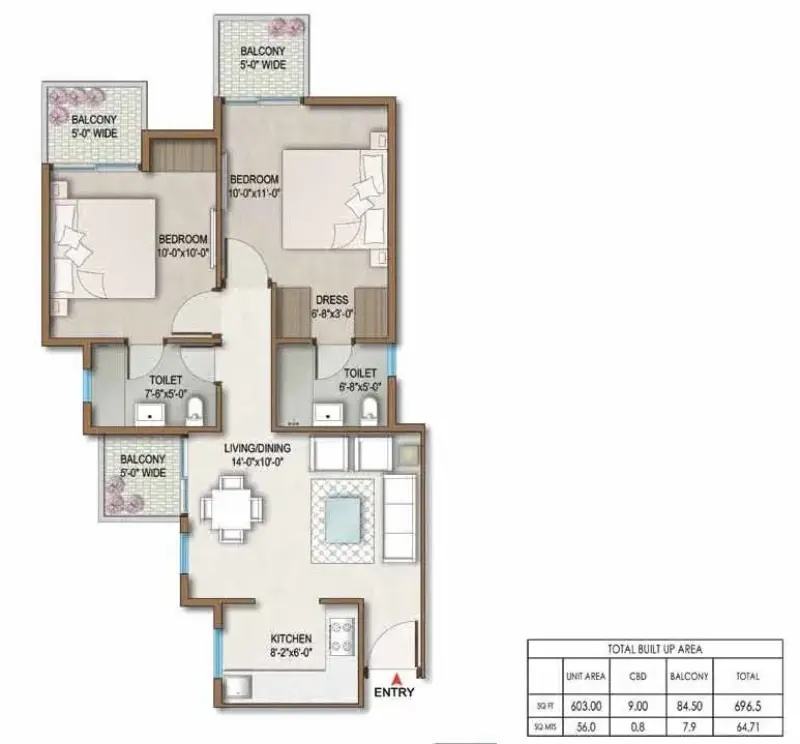 Wave Dream Homes Sector 85 Mohali | Affordable 2 BHK Apartments | Real Estate in Mohali