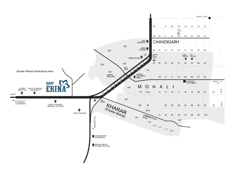 GDP Erina Kharar Mohali Residential Villas