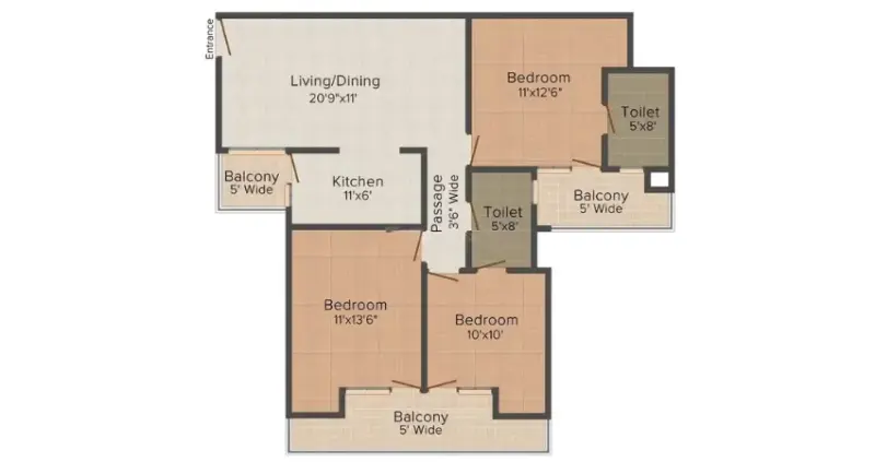 Jeevan Niwas Sector 20 Panchkula: Premium 3 BHK Residential Apartments in Panchkula | Real Estate Projects in Panchkula