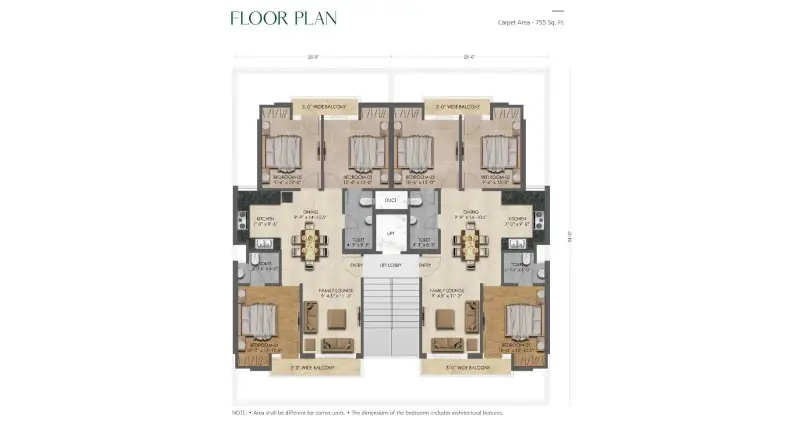 Jubilee Coral Terraces Sector 120 Mohali | Luxury 3 BHK Floors Upcoming Residential Projects Mohali