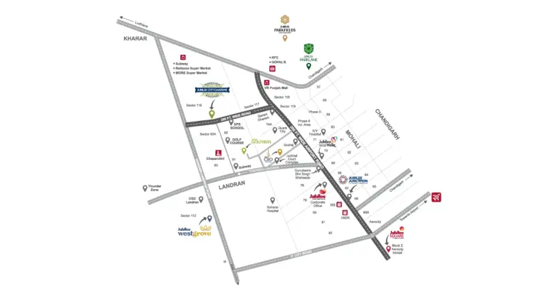Jubilee Parklane Sector 120 Mohali: Best Residential Plots, Independent Floors & Commercial Projects in Mohali