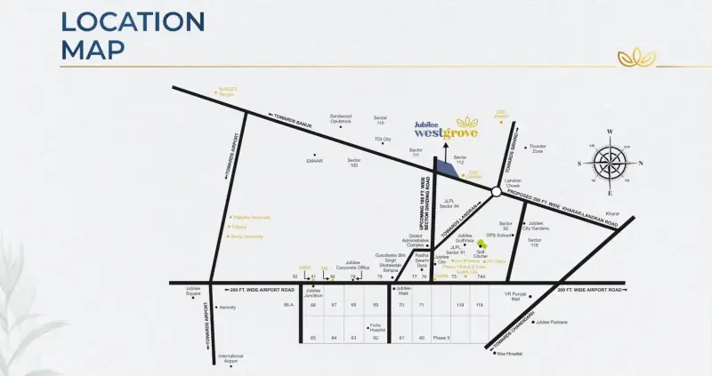 Jubilee Westgrove Sector 112 Mohali: Upcoming Commercial Projects in Mohali, Mohali Commercial Property for Sale