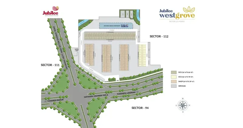 Jubilee Westgrove Sector 112 Mohali: Upcoming Commercial Projects in Mohali, Mohali Commercial Property for Sale