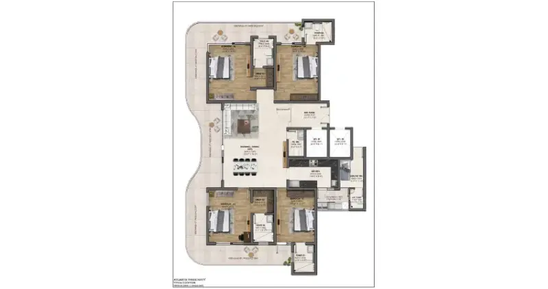 Krishna Atlantis Three Sixty Zirakpur: Luxury 3-4 BHK High-Rise Apartments on PR-7 Airport Road | Residential Project