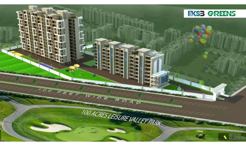 KSB Greens Gazipur Zirakpur: Best Residential Projects in Zirakpur | 3 BHK High-Rise Apartments in Zirakpur