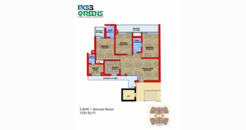 KSB Greens Gazipur Zirakpur: Best Residential Projects in Zirakpur | 3 BHK High-Rise Apartments in Zirakpur