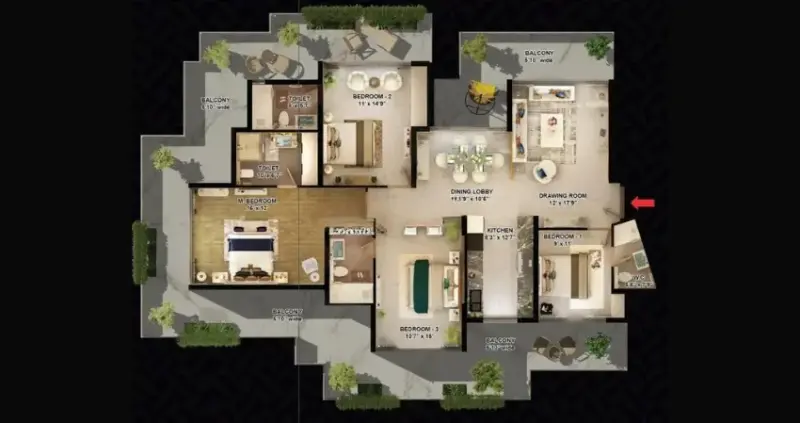Luxestates The Sky Heights Panchkula: Luxury 4 & 5 BHK High-Rise Apartments in Sector 24