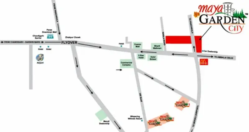 Barnala Maya Garden City Zirakpur: Best Residential Projects in Zirakpur | High-Rise Apartments in Zirakpur