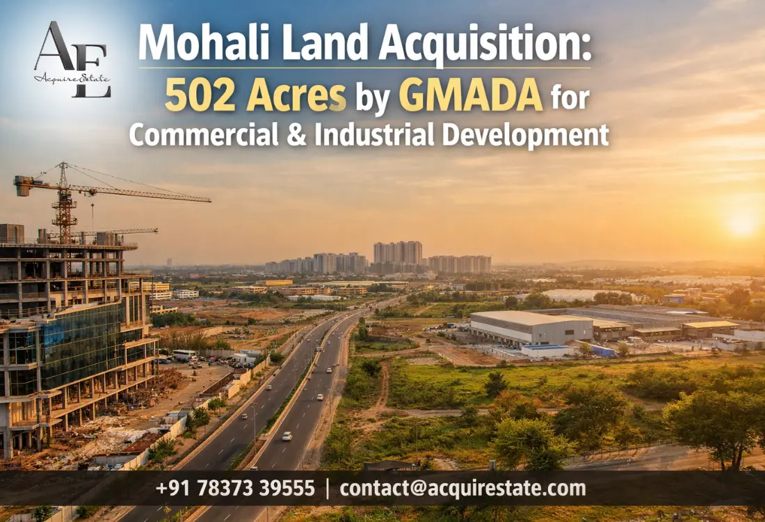 Mohali Land Acquisition News: 502 Acres by GMADA to Drive Property Investment & Development