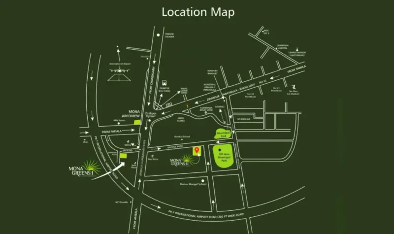 Mona Greens II Gazipur Zirakpur | Affordable 3BHK & 4BHK High-Rise Apartments in Zirakpur Residential Projects