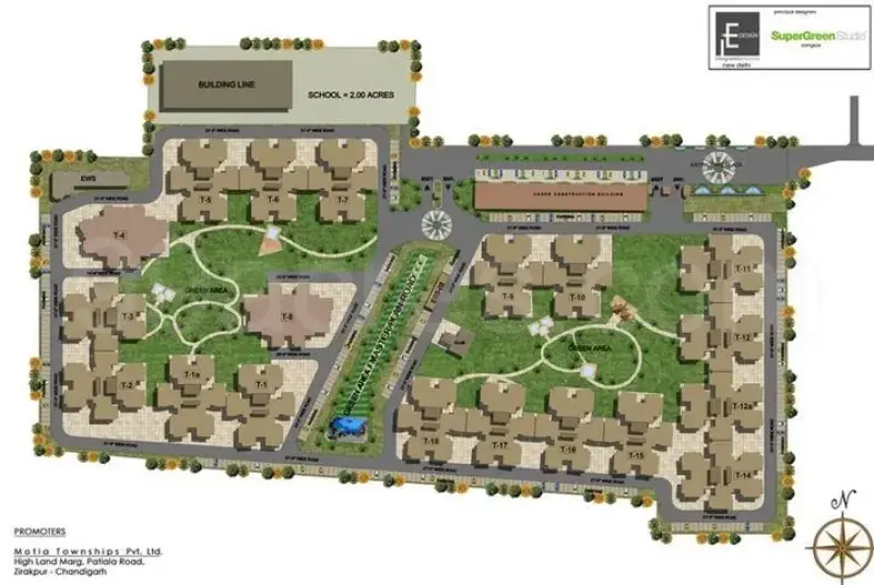 Motiaz Oasis Zirakpur | Affordable 3 & 4 BHK Apartments in Bhabat Residential Projects