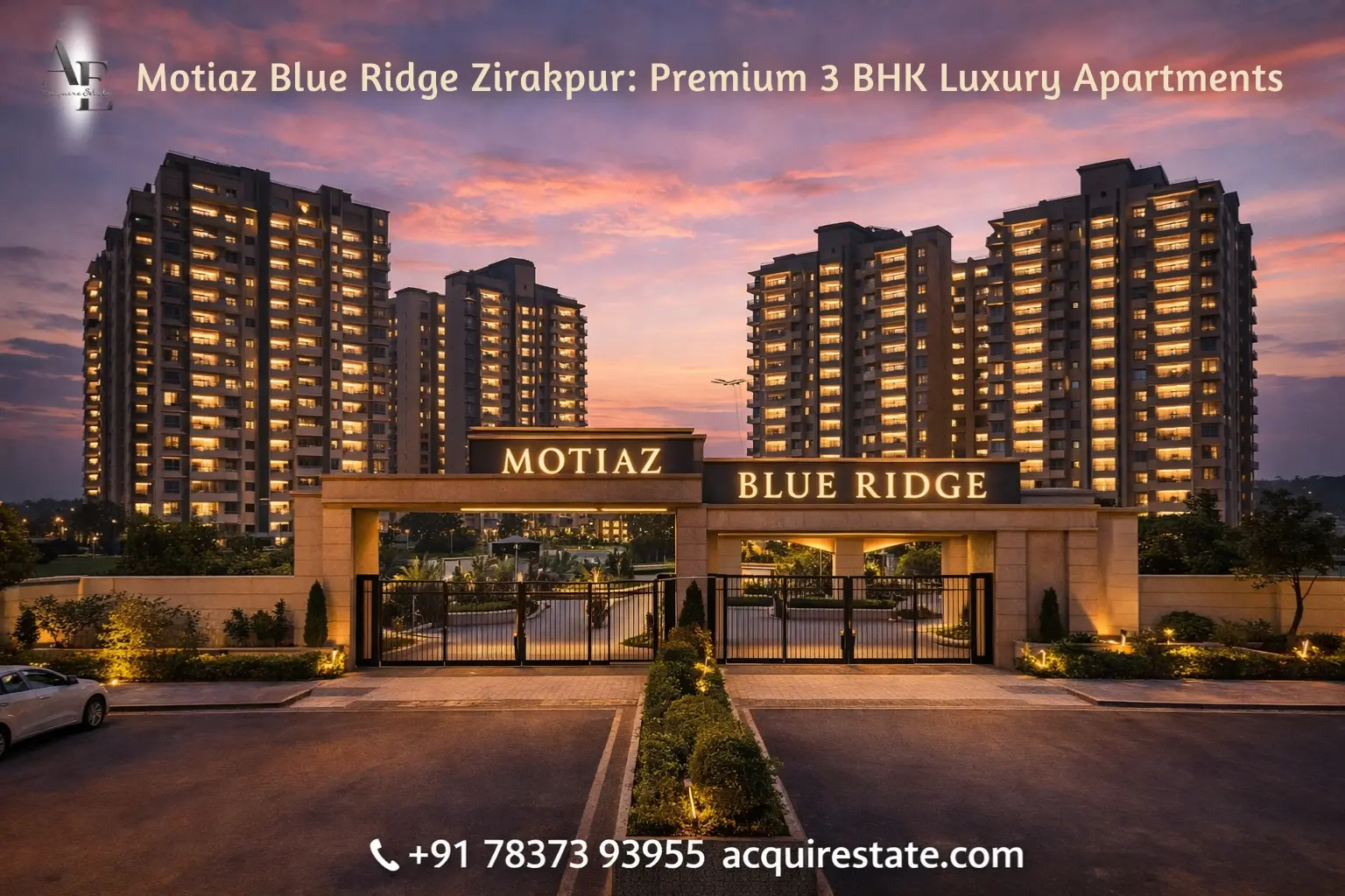 Motiaz Blue Ridge Zirakpur: Premium 3 BHK Luxury Apartments with Resort-Style Living