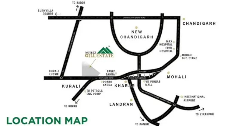 Motiaz Gill Estate Kurali Mohali | Residential Plots in Mohali | Affordable Real Estate in Mohali by Top Real Estate