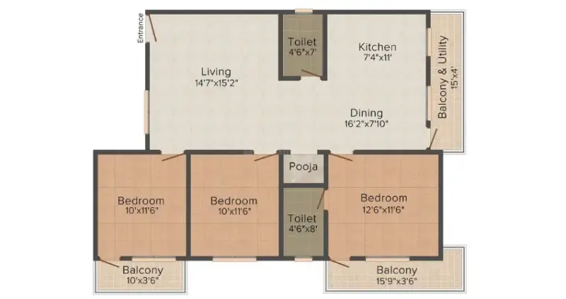 Nirmaan Gulmohar Trends Dhakoli Zirakpur | 3 BHK Apartments for Sale | Best Real Estate Projects in Zirakpur