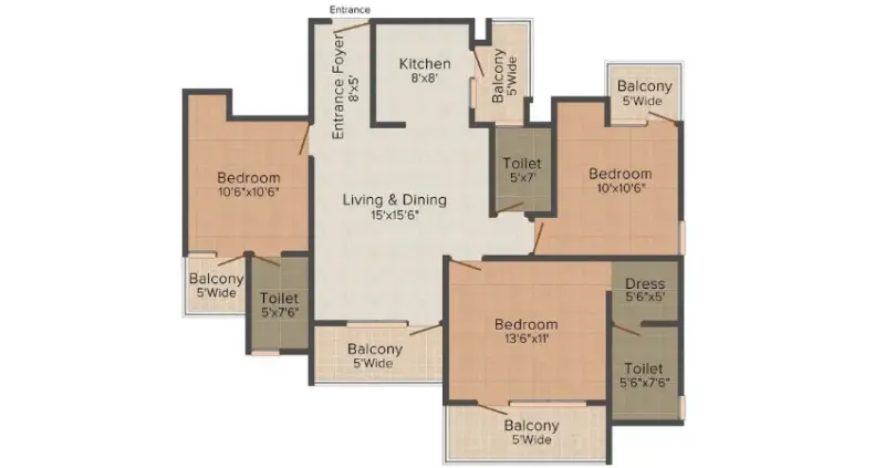 Nirmaan Gulmohar Trends Dhakoli Zirakpur | 3 BHK Apartments for Sale | Best Real Estate Projects in Zirakpur