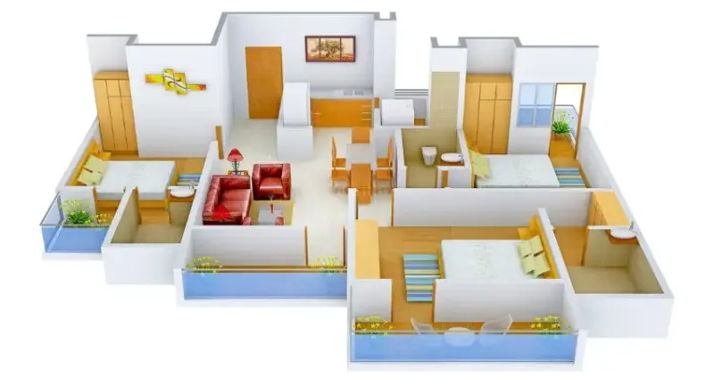 Nirmaan Gulmohar Trends Dhakoli Zirakpur | 3 BHK Apartments for Sale | Best Real Estate Projects in Zirakpur