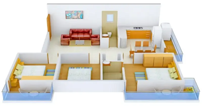 Nirmaan Gulmohar Trends Dhakoli Zirakpur | 3 BHK Apartments for Sale | Best Real Estate Projects in Zirakpur