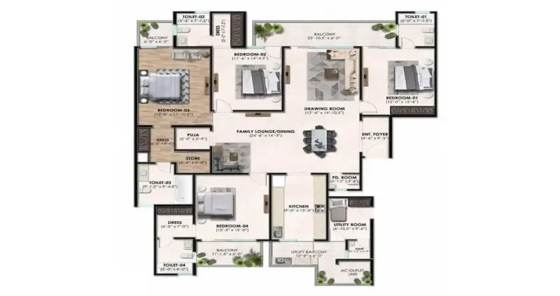 Noble Callista Mohali – Luxury 3, 4 & 5 BHK Apartments in Sector 66 IT City